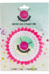 Tula Pink Unicorn Head, 2" Straight Pins 30 ct.